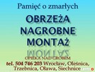 Obrzeże na grób, montaż, Wrocław obudowa grobu, cena - 2