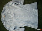 Modny SWETER Warkocze Dekolt V j nowy 42 44 - 2