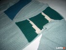 Gruby sweter oversize dziergany na drutach 38 40 vintage - 6