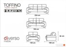 Komplet wypoczynkowy TOFFINO 3+2+1 PRODUCENT tanio - 4