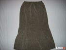 Długa Spódnica Khaki Welur 42 XL 40 - 2