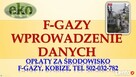 Fgazy, chłodnictwo, dokumentacja, tel 502-032-782 - 3