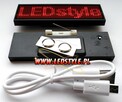 Mini Tablica Reklama Badge LED 9,5x3cm Identyfikator - 3