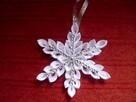 Śnieżynki, gwiazdki ozdoby na choinkę kanzashi - 2