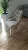 Krzesło tapicerowane z kołatką pinezkami pikowane nowe - 2