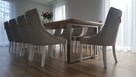 Krzesło tapicerowane z kołatką pinezkami pikowane nowe - 6