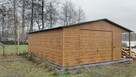drewnopodobny garaż blaszany 5x7 wiata profil - 2