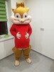 ALVIN Wiewiórka Kostium reklamowy Chodząca Maskotka Strój - 1
