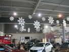 Gwiazdki, śnieżynki styropianowe, dekoracje świąteczne-49cm - 3