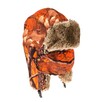 Czapka myśliwska uszatka kamuflaż pomarańczowy + maska - 5