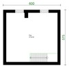 Projekt domu 35m2 z poddaszem, Dom bez pozwolenia - 4