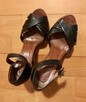 APIA czarne sandałki, Rozmiar 38, Całe ZE SKÓRY - 4