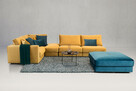 Meble wypoczynkowe wyposażenie salonu BEFAME - narożnik sofa - 3