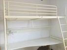 Łóżko na antresoli z biurkiem - piętrowe Ikea - 2