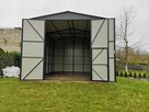 Garaż blaszany pod podnośnik 5x7 m dwuspadowy Brama + Drzwi - 8