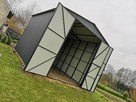 Garaż blaszany pod podnośnik 5x7 m dwuspadowy Brama + Drzwi - 2