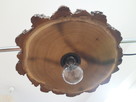 Lampa sufitowa z jednego plastra drewna akacji - 12