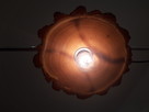 Lampa sufitowa z jednego plastra drewna akacji - 10