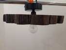 Lampa sufitowa z jednego plastra drewna akacji - 15