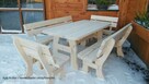 Meble ogrodowe drewniane z drewna. transport 180 zł - 3