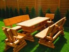Meble ogrodowe barowe drewniane z drewna. transport 180 zł - 3