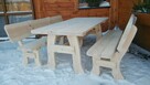 Meble ogrodowe barowe drewniane z drewna.transport 180 zł - 4