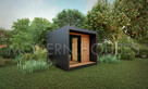 Domek ogrodowy, SAUNA, Konstrukcja Metalowa- Modern Houses - 3