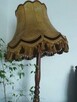 Lampa podłogowa z drewnianą podstawą bez klosza - 2