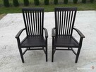 2 drewniane fotele, krzesła - 2