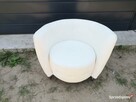 Fotel skóropodobny (biały) - 3
