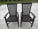 2 drewniane fotele, krzesła - 4