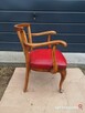 Stary fotel ,krzesło Art Deco skóra - 5