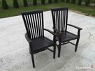 2 drewniane fotele, krzesła - 5