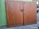 Drewniane drzwi GARAŻOWE 260 x204 zamki 3 szt standard - 2