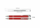 długopisy metalowe cosmo z grawerem 100 szt. różne kolory - 6