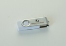 Pendrive pamięć usb z logo grawer 16 GB 50 szt. biały - 2