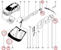 Stoper dystans guma blokada szyby Renault Dacia 903562759R - 8