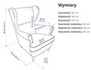 Fotel uszak IKEA STRANDMON jak nowy - 5