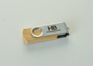 Pendrive pamięć usb z logo grawer 16 GB 50 szt. bambus - 2
