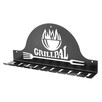 Wieszak Na Narzędzia Przybory Kije Do Grilla 10 Stal Czarna Logo GRILLPAL - 1