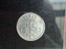 1 Gulden gdański 1932r. (nikiel) w slabie. - 3