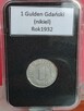 1 Gulden gdański 1932r. (nikiel) w slabie. - 1