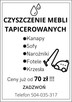 Pranie, czyszczenie tapicerki meblowej / mycie okiem