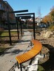 Ławka stalowa miejska półokrągła bez oparcia ŁUK W176 - 12