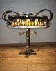 Lampa kuta ręcznie robiona z agatami, metaloplastyka - 1