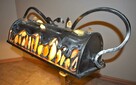 Lampa kuta ręcznie robiona z agatami, metaloplastyka - 4