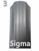 Sztachety 0,8mm metalowe SIGMA proszkowo obustronnie 11cm - 4