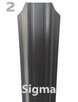 Sztachety 0,8mm metalowe SIGMA proszkowo obustronnie 11cm - 3