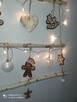 LED choinka na ścianę z ozdobami, pierniki, stroik dekoracja - 5