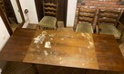 Stół dębowy z krzesłami - 4